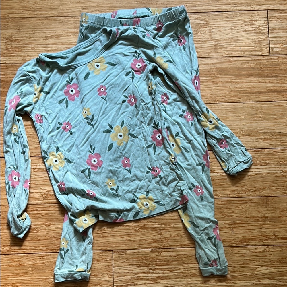 Kyte BABY long sleeve pajamas in pansy 4T